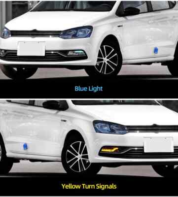 For VW Volkswagen Polo LED DRL Daytime Running Lights Fog Lamps