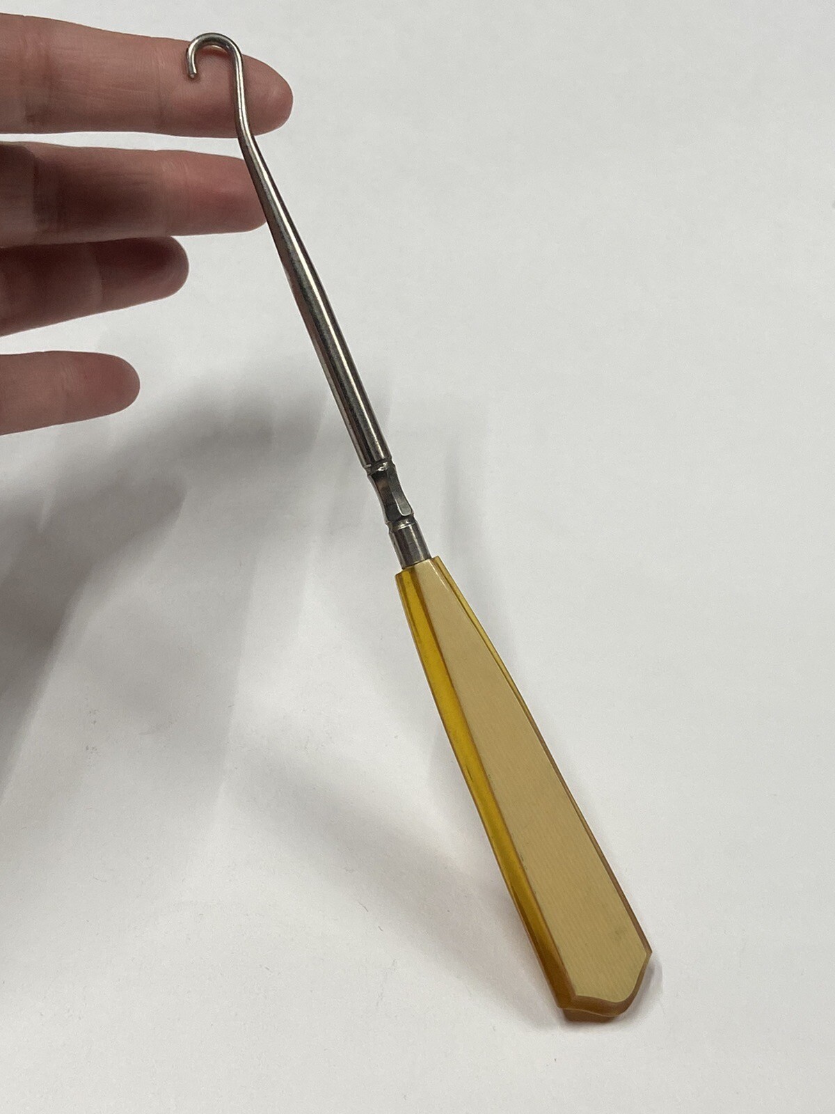 Plastic Handle Button Hook Vintage - image 2