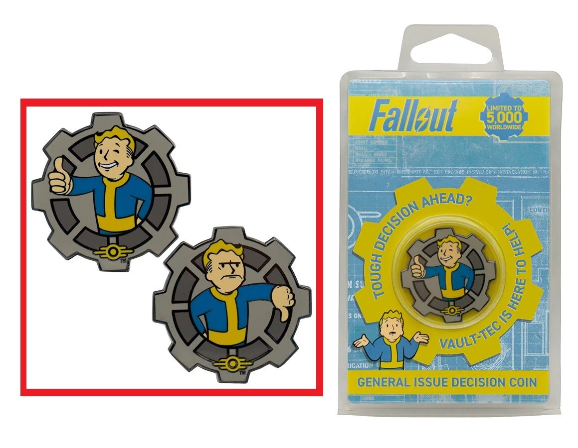 Offizielle Fallout Vault Boy Vault Tech Flip Münze Offizielles
