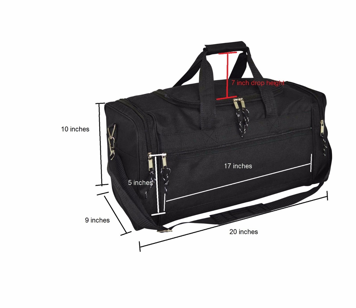 Brand New Duffle Bag Duffel Bag Large in Black Gym Bag | eBay