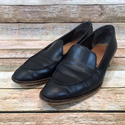 Everlane Womens Size Black The Modern Loafer Slip On Leather Shoes