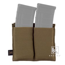 KRYDEX Double 5.56 Open Top Mag Pouch Tactical Magazine Pouch MOLLE Coyote Brown