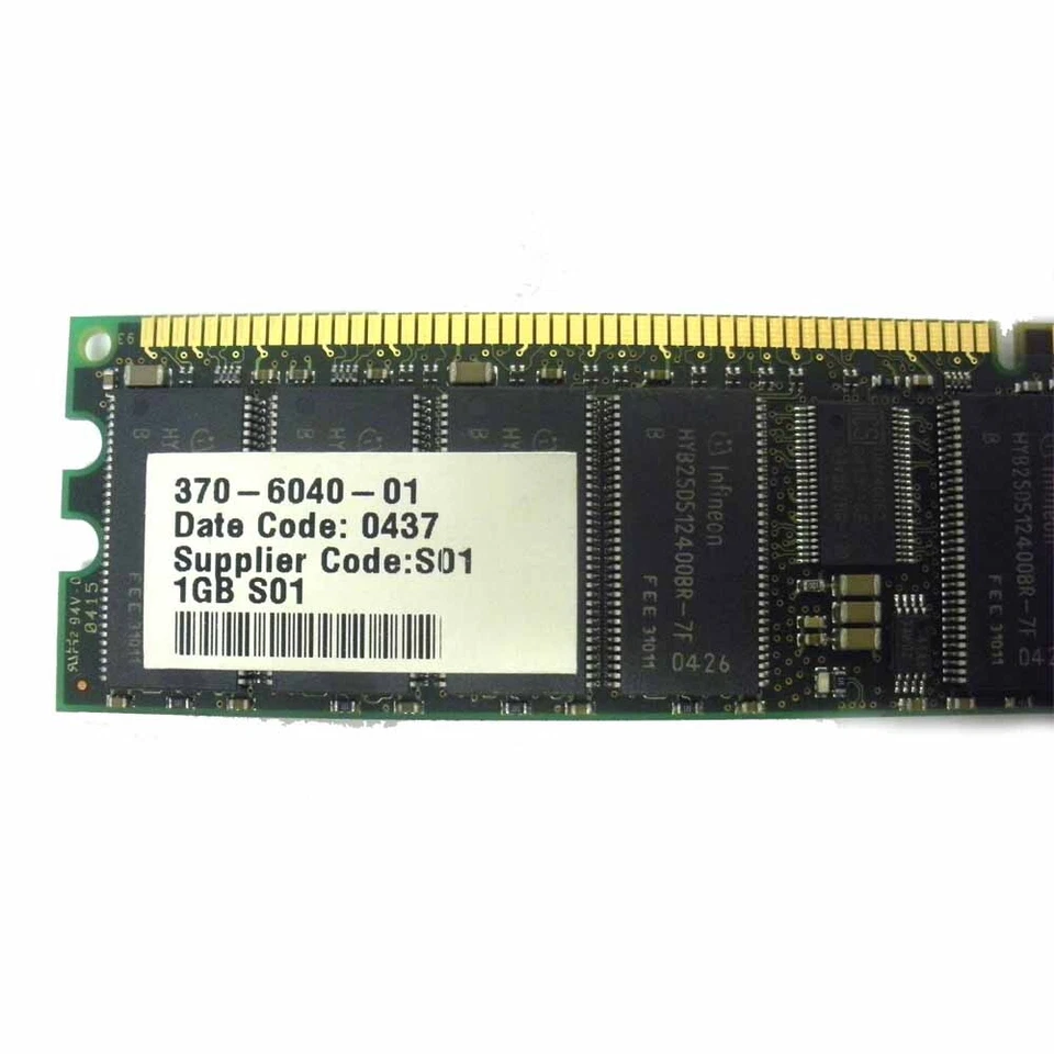 Sun 370-6040 1GB (1x 1GB) DDR Memory DIMM - Image 2 of 2