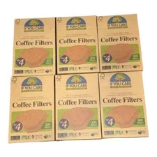 600 Coffee Filters No 4 If You Care Unbleached Compostable TCF