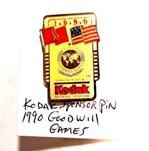 Vintage 1990 Seattle Goodwill Games Kodak Eastman Collector Pin FREE S&H