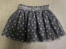 Cat Jack Tulle Tutu - 18m - Polka Dot - Grey