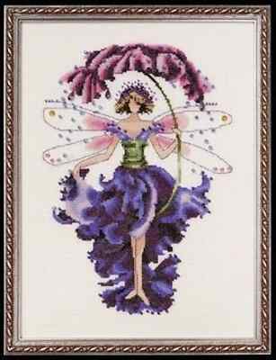 SALE! Complete Xstitch Materials- Pansy - Pixie Couture Collection NC132