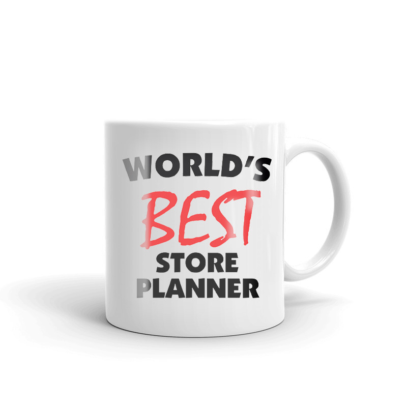 World's Best Store Planner Coffee Tea Ceramic Mug Office Work Cup Gift