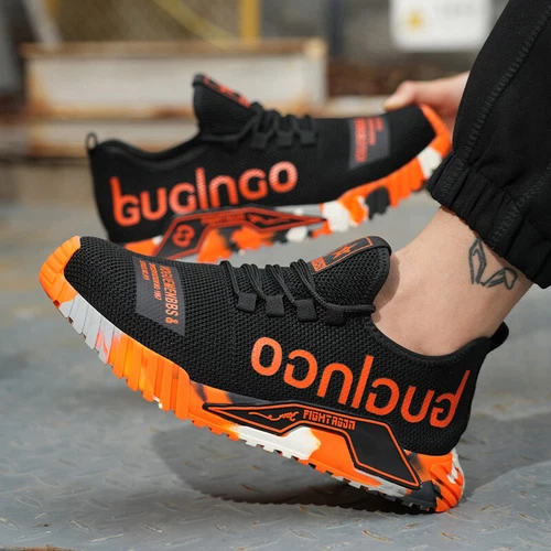 Unverwüstliche Sicherheitsarbeitsschuhe Stahlkappe Stiefel Leicht Sneaker Herrenschuhe - Bild 19 von 33