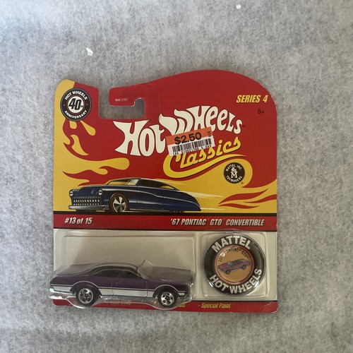 3 Hot Wheels Classics #1,#6,#13 With Button - Picture 2 of 7
