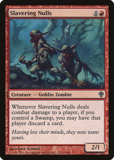 Slavering Nulls NonFoil Worldwake 92 NM MTG