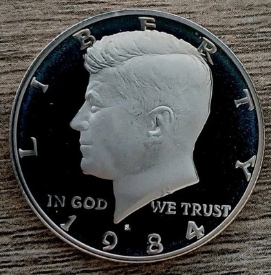 1984-S Deep Cameo Proof Kennedy Half Dollar ~ Free Shipping!
