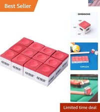 12-Pack of Billiard/Pool Cue Chalks, Billiard Pool Table Accessories for Home...