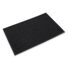 Needle Rib Wipe  Scrape Mat, Polypropylene, 48 x 72, Charcoal