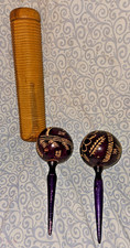 Vintage Hand Crafted Maracas & Vintage Wood Shaker Musical Instruments Kids & Ad