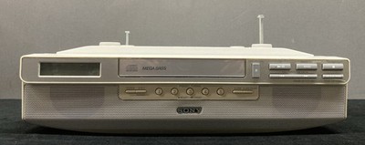 SONY Under Cabinet Radio CD Counter Kitchen Clock AM FM Player ICF-CD523 Works