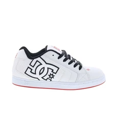 DC Net 302361-WTK Mens White Leather Skate Inspired Sneakers Shoes