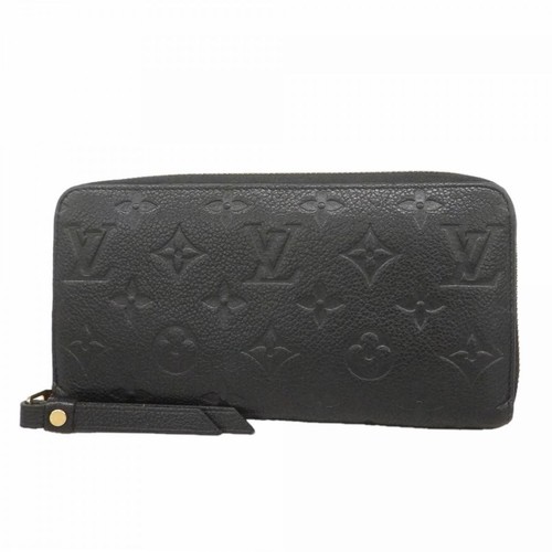 Louis Vuitton Long Wallet Monogram Empreinte Zippy Wallet M60571 Noir Ladies