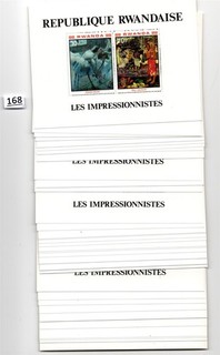 !! 100X RUANDA MNH ARTE PINTURAS CULTURA ETNIAS
