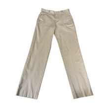 Tommy Hilfiger Boys Size 14 Beige Cotton Chino Trousers Regular Fit Pockets