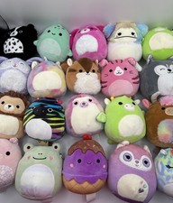 Lot of 31 Squishmallows 5" Smaller Plush Mixed Animals Food Characters READ