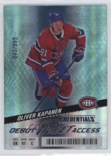 2024 Upper Deck Credentials Debut Ticket Access 42/999 Oliver Kapanen #105 1t5t