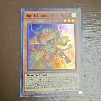Konami Armed Dragon Thunder LV3 Effect Blazing Vortex 1st Edition Holo