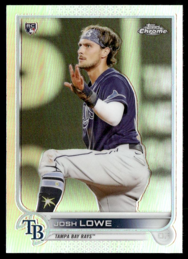 Josh Lowe Rookie 2022 Topps Chrome Refractor Tampa Bay Rays #83