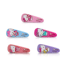 Hello Cat Hair Clips for Girls,Cute Barrettes Women Metal Snap Hair Clips Access