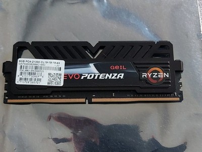 Tested GOOD Geil Evo Potenza 8GB DDR4 2666 Gaming AMD PC RAM DIMM Memory