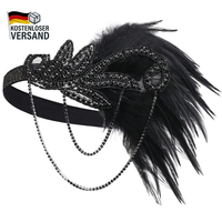 1920Er Jahre Flapper Stirnband Great Gatsby Kopfschmuck Mit Federn Vintage