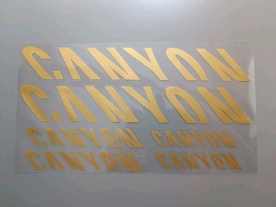 Canyon Sticker Aufkleberset (No.194) 6 tlg gold MTB Decal