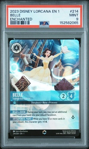 2023 DISNEY LORCANA EN 1-THE FIRST CHAPTER BELLE - STRANGE BUT SPECIAL PSA 9