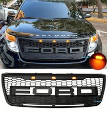 Grill For Ford Explorer Grill 2011 2012 13 2014 2015 Grille Wlettersled Black