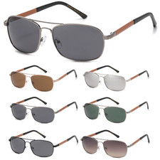 Retro Sunglasses Aviator Men's Women's UV400 Eye Protection Stylish Metal Frame