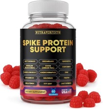 Spike Protein Detox Gummies - Nattokinase Bromelain Quercetin EGCG Curcumin Dand