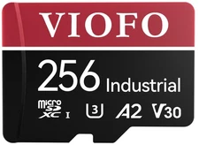 256GB Industrial microSD Card, U3 A2 V30 High Speed Memory Card with Adapter,...