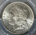 PCGS - 1884 O Morgan Silver Dollar - MS 64.  A1182.