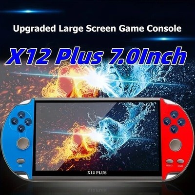 X12 Plus 7-Zoll-Videospielkonsole Eingebaut 1000 Spiele 16 GB Handheld Consoles