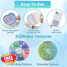 72 Sensory Strips Set Anxiety Tactile Stickers Teens Adults Stress