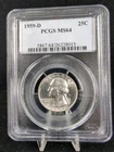 1959 D 25c Silver Washington Quarter PCGS MS 64 #6551