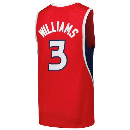 Men's Mitchell & Ness Lou Williams Red Atlanta Hawks 2013/14 Hardwood Classics - 第 3/4 張圖片