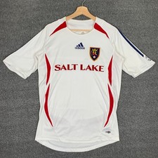 Vintage Adidas Real Salt Lake Away Jersey Mens Small Autographed Soccer MLS 2006