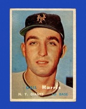 1957 Topps Set-Break #281 Gail Harris VG-VGEX *GMCARDS*