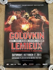 Gennady Golovkin vs David Lemieux 2015 Official Fight Poster 24x36