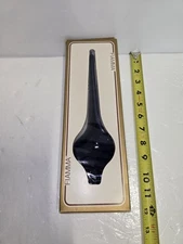 Vintage Fiamma Candles Dark Blue Twisted Taper art. F 10, Open Box MCM Decor