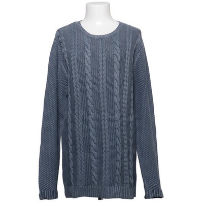 Elvine, Strickpullover, Größe: L, Grau, Baumwolle, Sonstiges, Zopfstrick #Eti