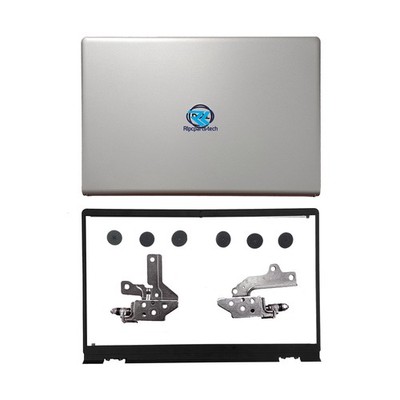 New For Dell Inspiron 15 3510 3511 3515 15.6'' LCD Back Cover Hinges Bezel Silver