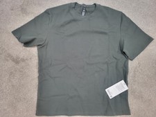 Lululemon Cotton-Blend Waffle Knit Short-Sleeve Shirt Size XL Palm Deco