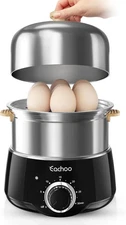 Hard Boiled Egg Cooker - 14-Egg Rapid Stainless Steel Egg Boiler with 30-Min ...